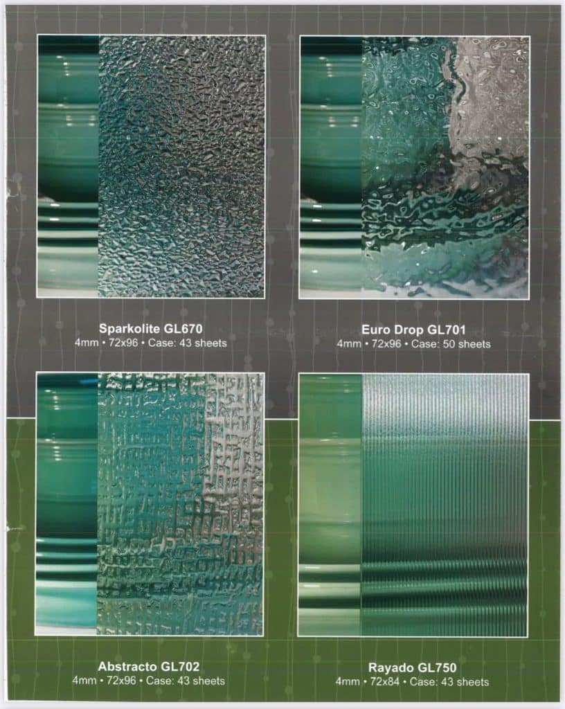 Small Glass Types Glass Types - Amish Custom Doors