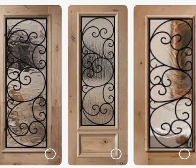 Custom Opaque Glass Doors - Amish Custom Doors